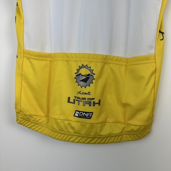 Tour of Utah Cycling Jersey Autographed Medium DNA Larry H Miller Race Sports - Picture 8 of 8